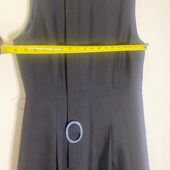 J. McLaughlin Black Mini Dress – Size 12 Chic Tailored Classic - Picture 4 of 8
